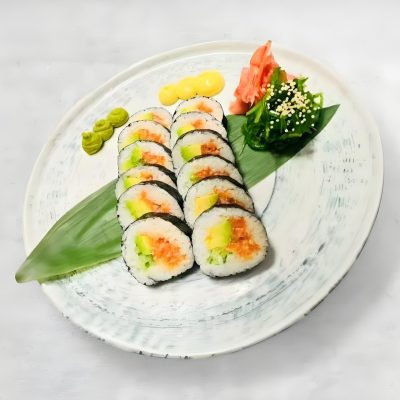 三文鱼牛油果卷